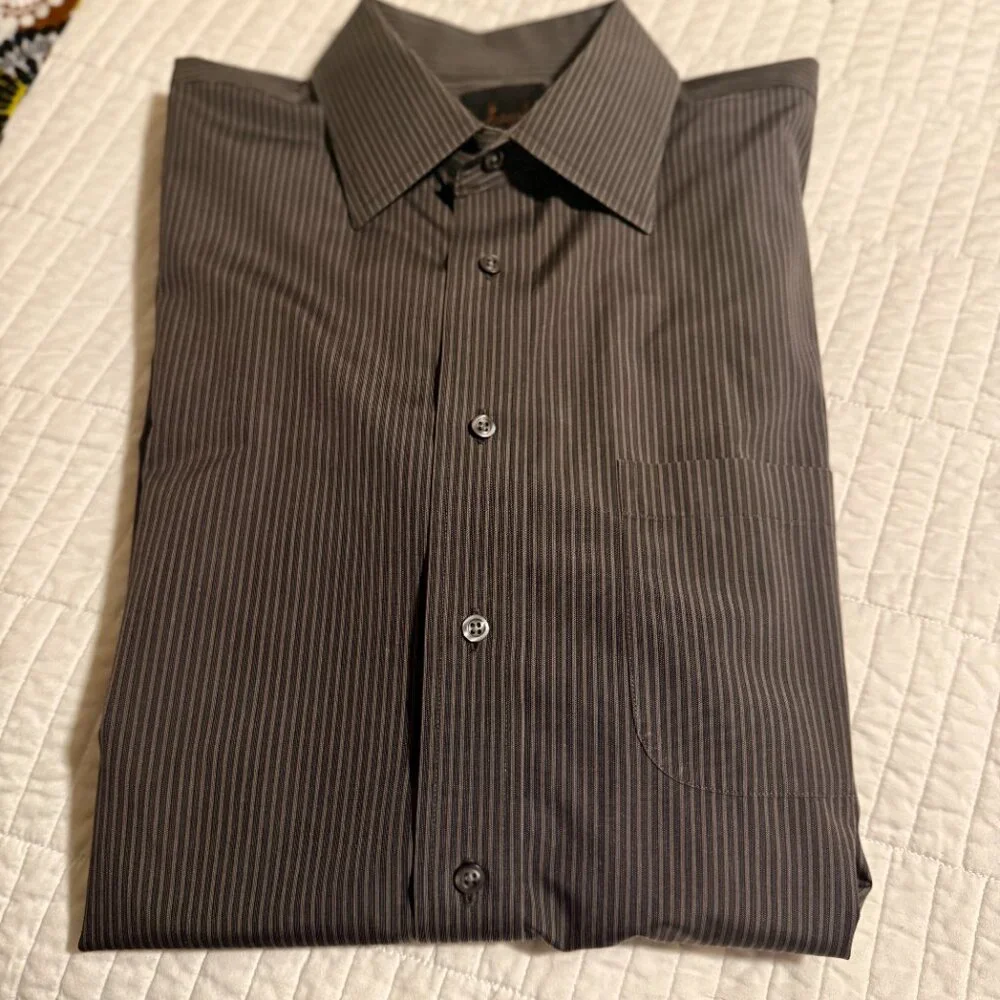 JOSEPH A BANKS MENS DRESS SHIRTS, SET OF 4, SIZE 16.5 X 34, 100% NO-IRON COTTON - Picture 6 of 16